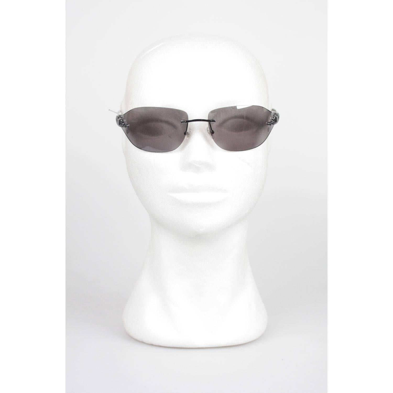 Cartier Paris Panthere Rimless Sunglasses T8200882 110mm For Sale at ...