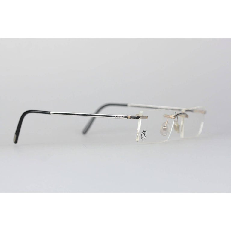 Cartier Paris Rimless Eyeglasses T Eye T8100716 Titanium 51 17