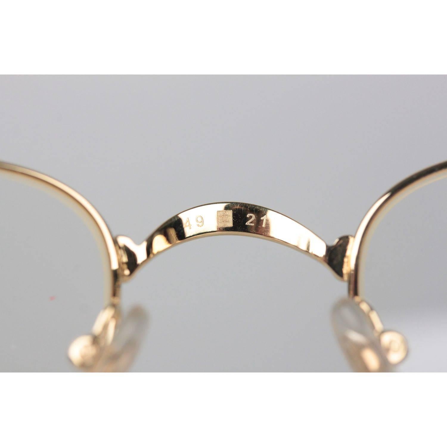 Cartier Paris Sasdir Gold Full Rimmed Eyeglasses T8100586 49-21 135mm 1