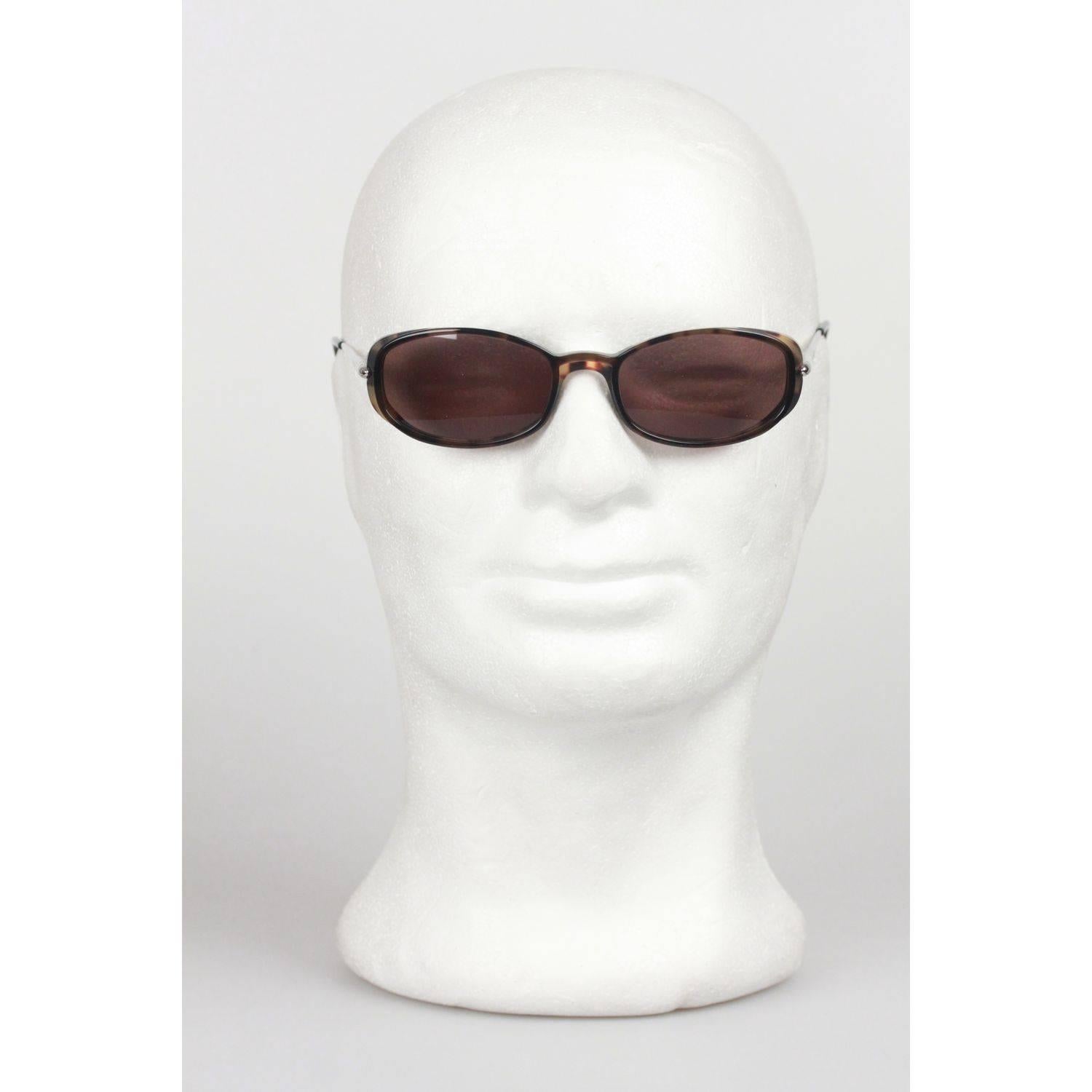 CARTIER Paris Brown Rectangular Small Sunglasses 53-19 135mm NOS In New Condition In Rome, Rome