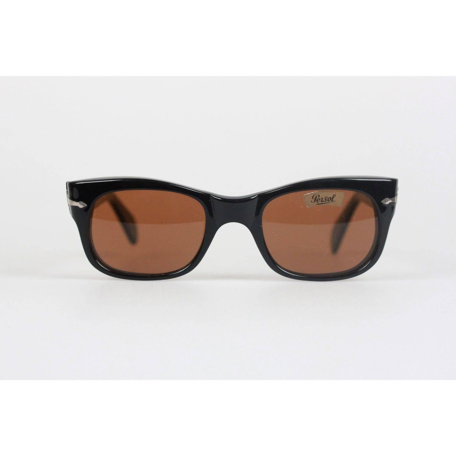 PERSOL Meflecto RATTI Vintage Black 69202-50 Sunglasses 135mm NOS For Sale  at 1stDibs | persol ratti 69202, persol 69202