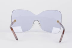 FENDI Oversized Rimless SUNGLASSES FS5273 424 Azure S/S 2012 SHADES w/ CASE