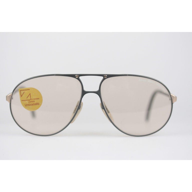 Zeiss Vintage Aviator Sunglasses 9289 Umbramatic Lenses New Old Stock