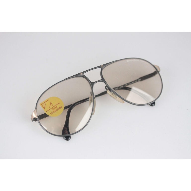Zeiss Vintage Aviator Sunglasses 9289 Umbramatic Lenses New Old Stock