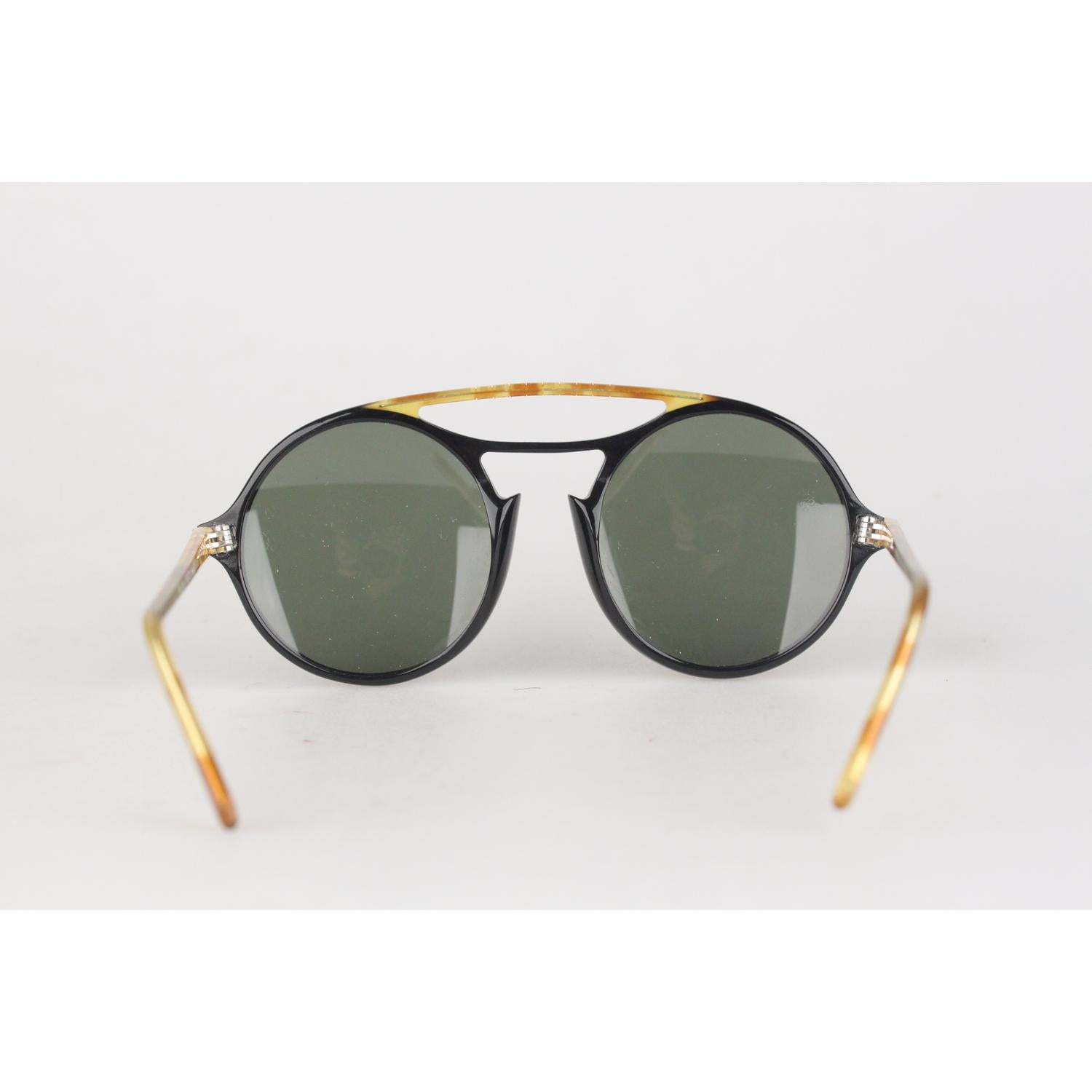 Persol Ratti Meflecto Vintage Tortoise Round Unisex Mod 650 Sunglasses  In Excellent Condition In Rome, Rome