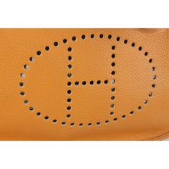 Hermes Vintage Tan Leather Evelyne Shoulder Bag