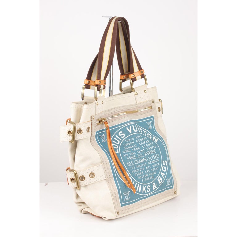 Sold at Auction: Louis Vuitton Cruise Line Globe Shopper Bag