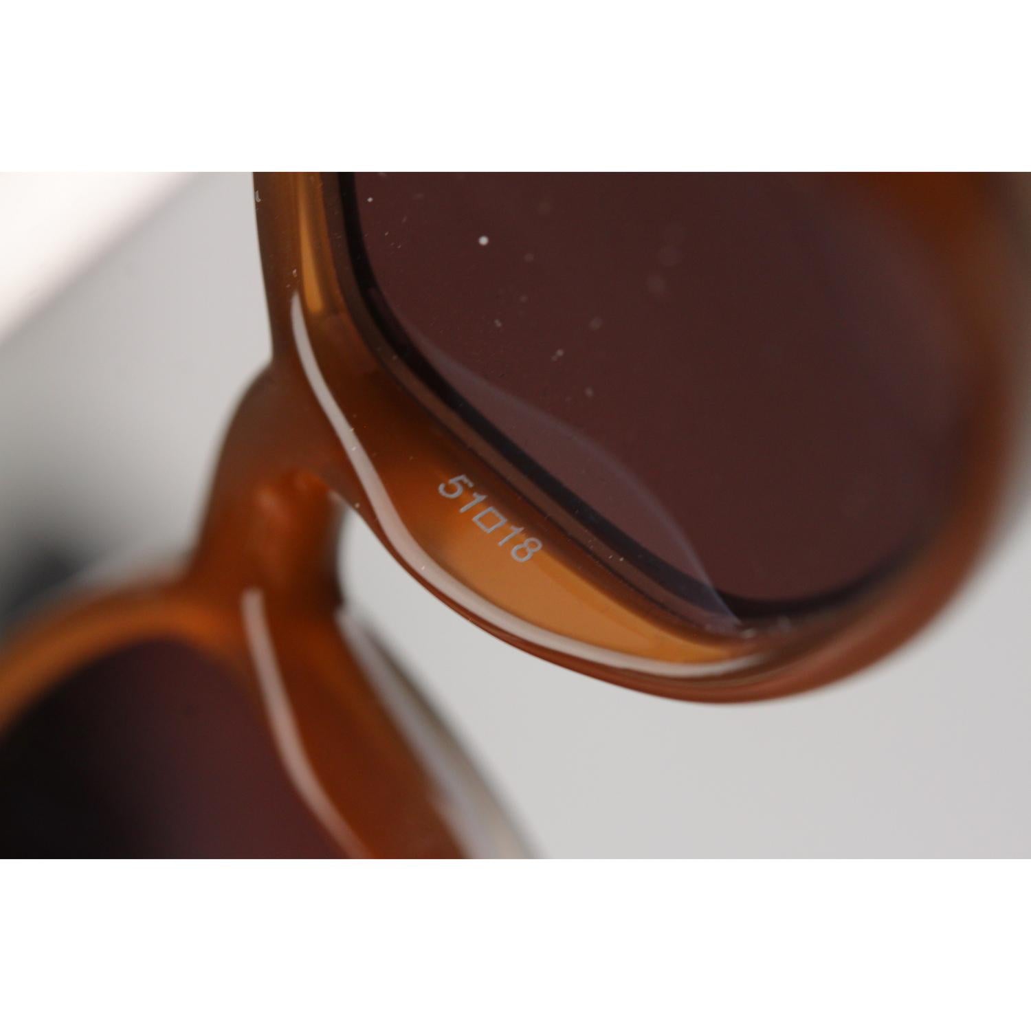 Cartier Paris Brown Unisex Sunglasses Mod T8200423 51mm New Old Stock 5