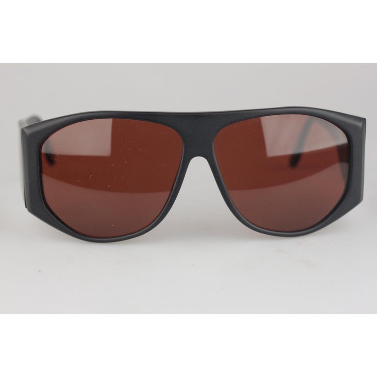 L.G.R. Matt Black Sunglasses Mod Carthago Polarized Lens New Old Stock ...