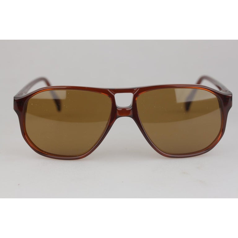 L.G.R. Aviator Brown Small Sunglasses Mod. Tangeri New, Handmade in ...