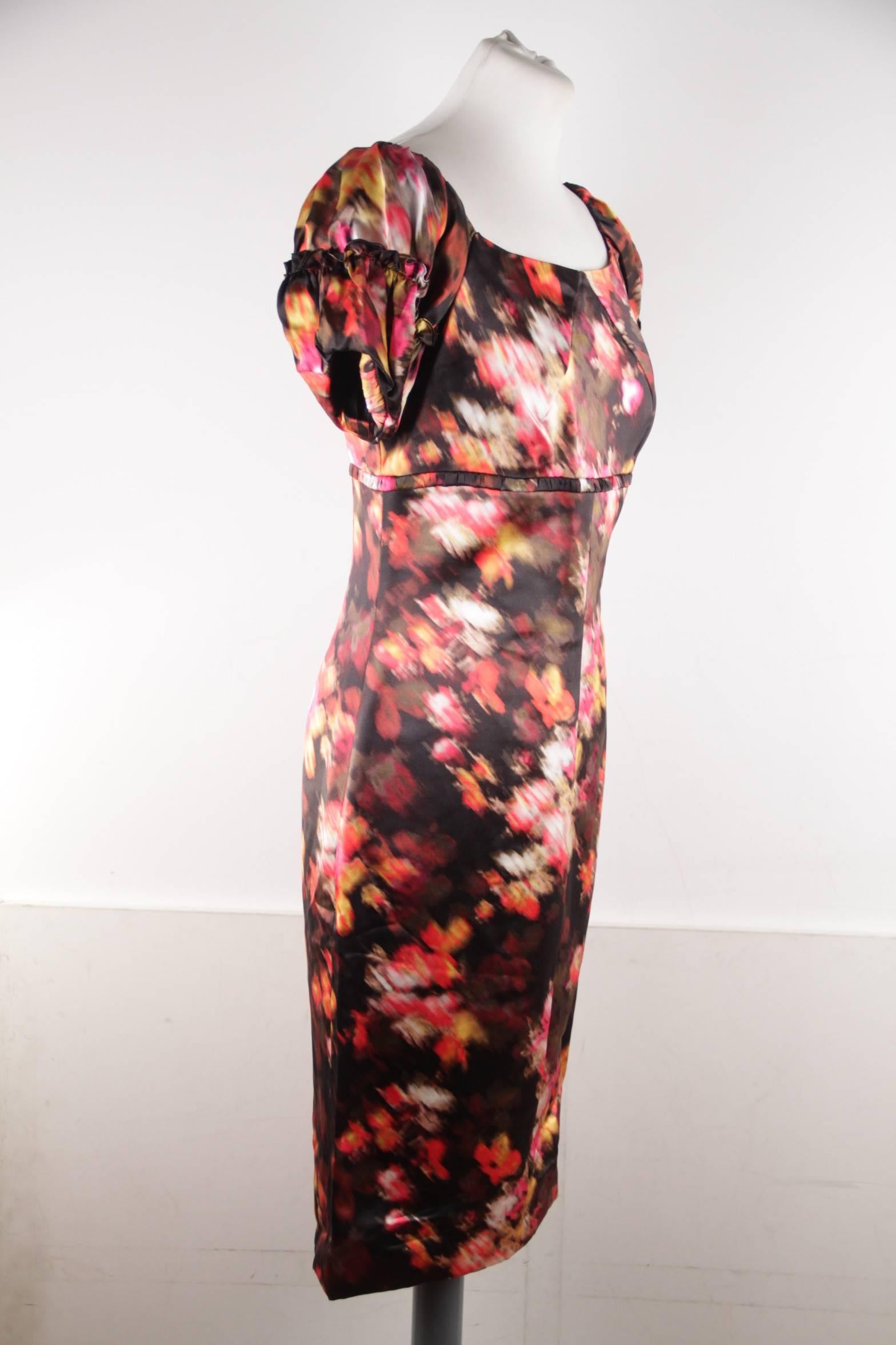 Versace Multicolor Silk Dress & Coat Set Suit Size 40 42 IT 3