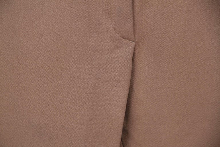 Hermes Paris Vintage Tan Wool Equestrian Riding Pants High Waist Size ...