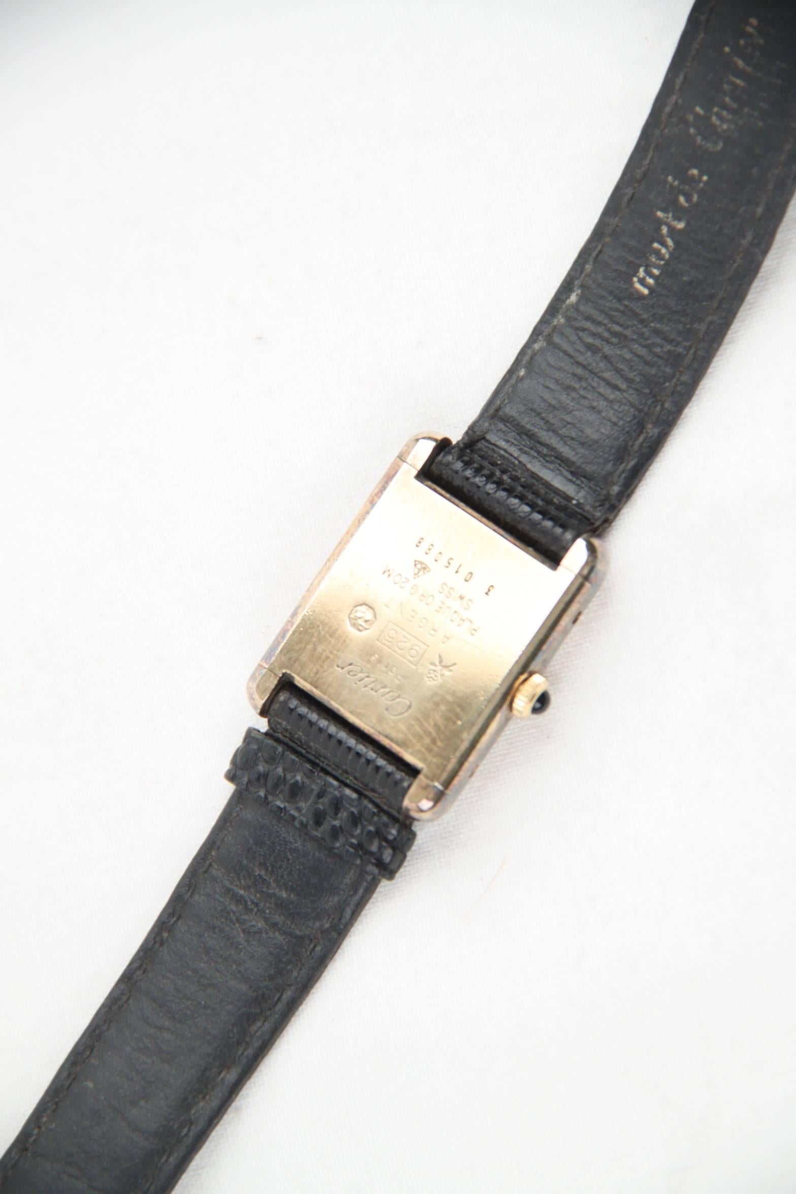 Cartier Gold Plated Silver Must de Cartier Wristwatch 2