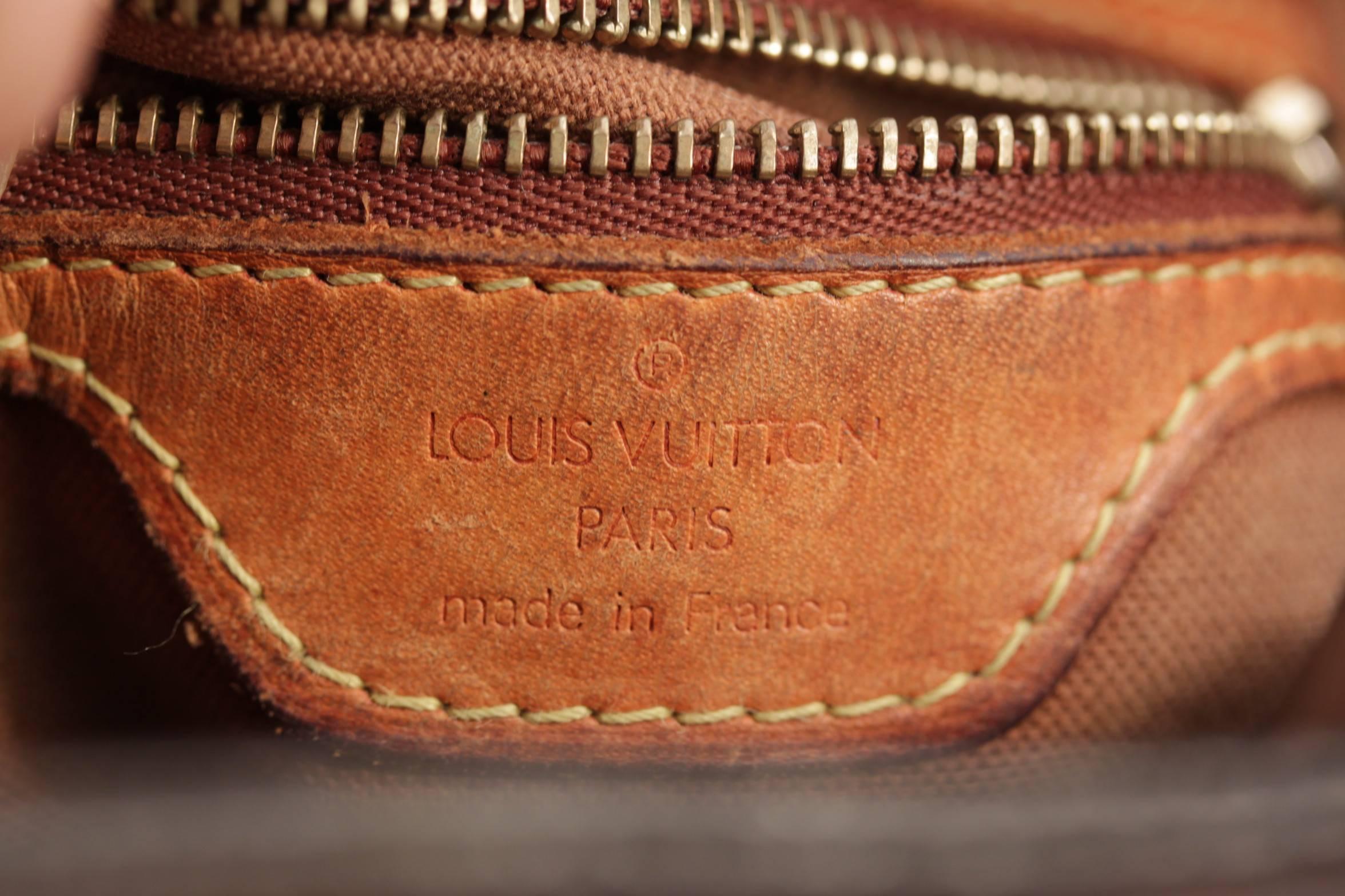 LOUIS VUITTON Brown MONOGRAM Canvas VAVIN PM Tote HANDBAG Small Bucket PURSE 1