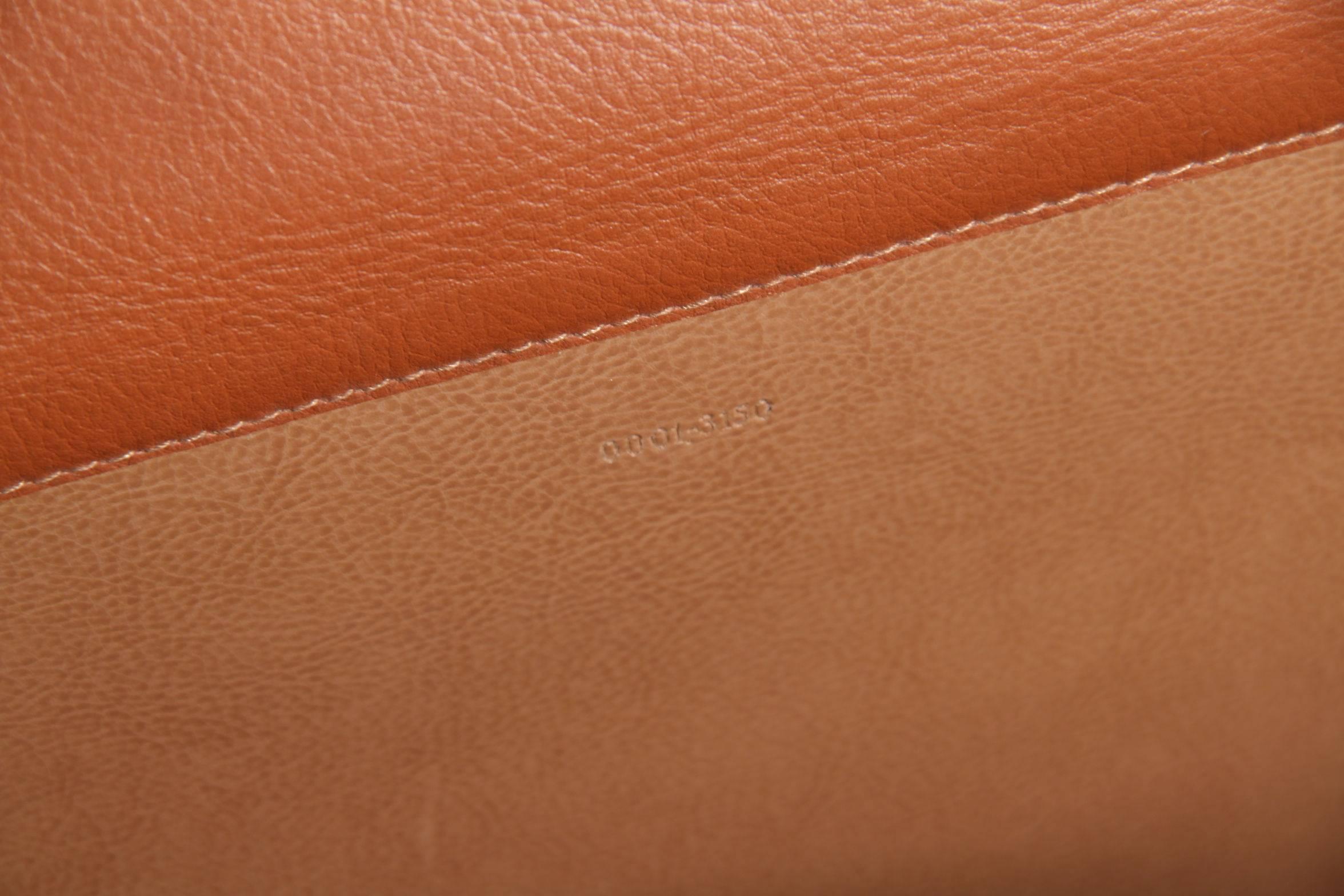 Women's FENDI Italian VINTAGE Tan Leather Carry On TRAVEL BAG Suitcase BRIEFCASE