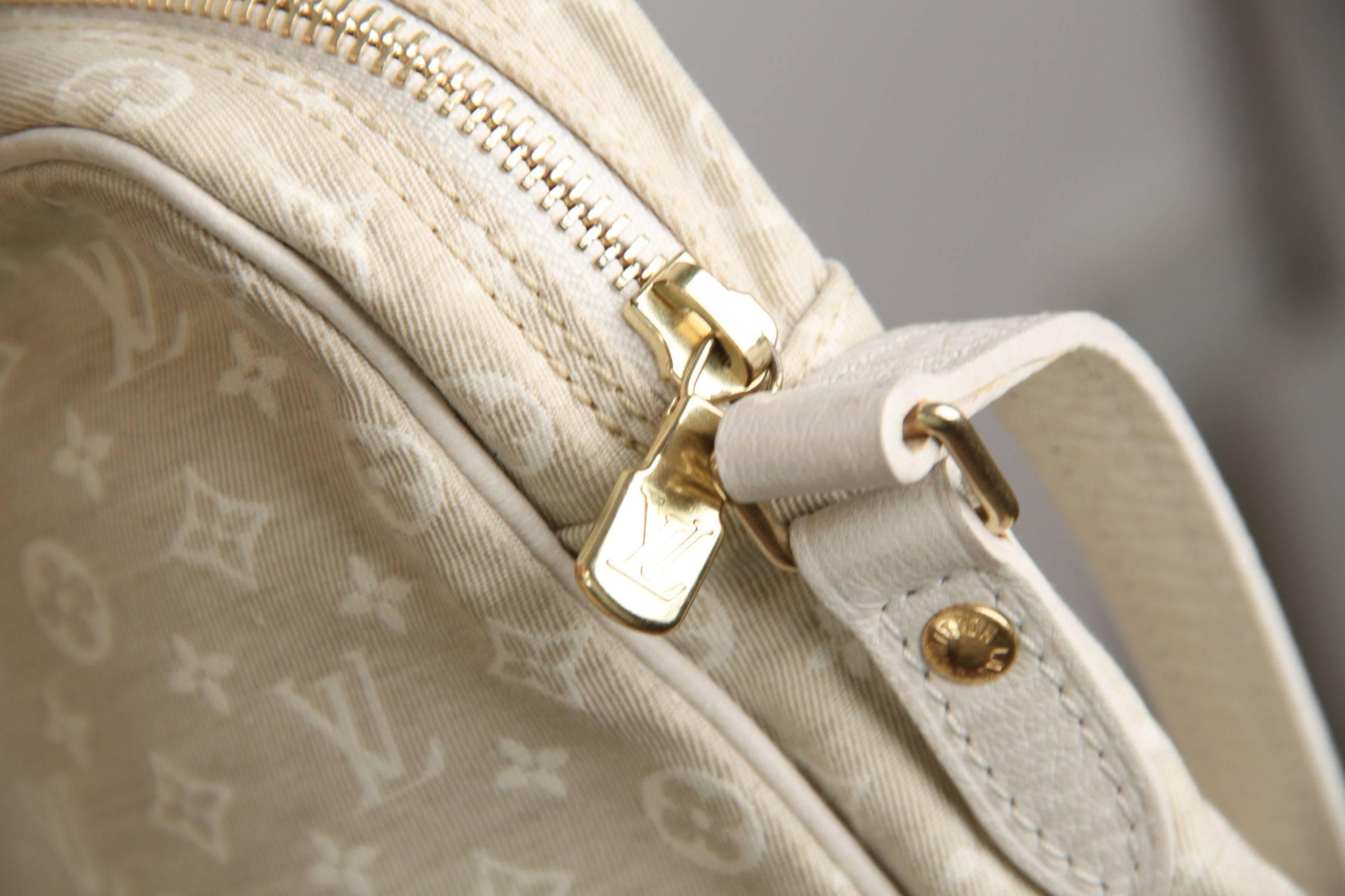 louis vuitton monogram mini lin canvas bag beige