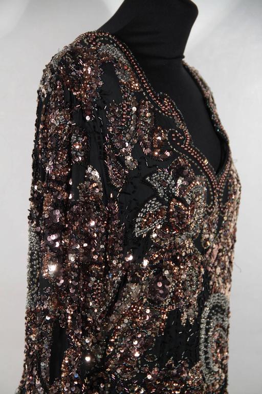 vintage black tie dresses Allegra K Neck for Women's 1960s Long Sleeve Contrast Color Dress X-Small at Amazon Women's Clothing store Shoulders 16 Black Tie Vintage Gold &