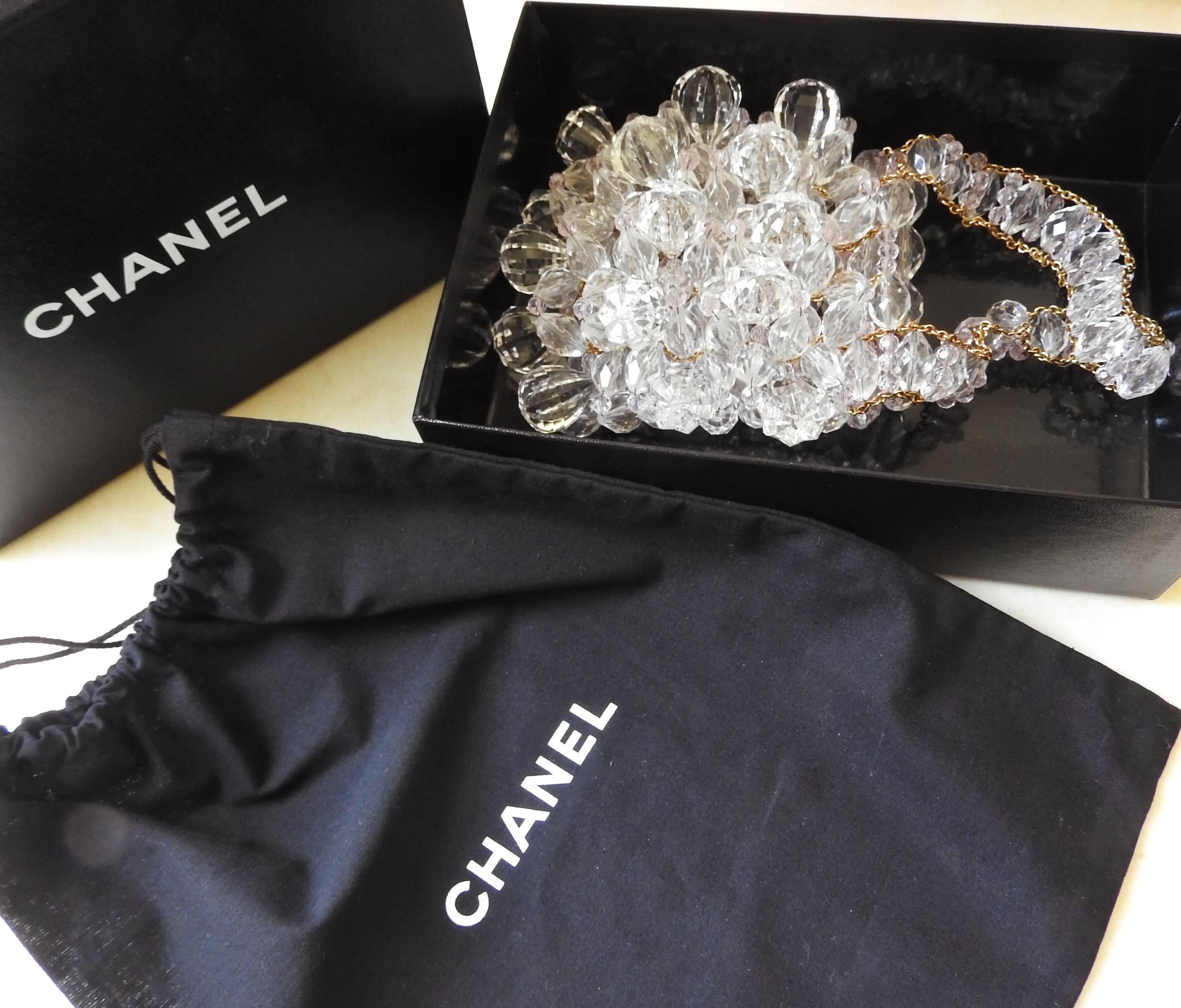 Women's BRAND NEW ✿*ﾟ97P Chanel Melon Shaped Resin Lucite Ball Mini Clutch Bag Handbag For Sale
