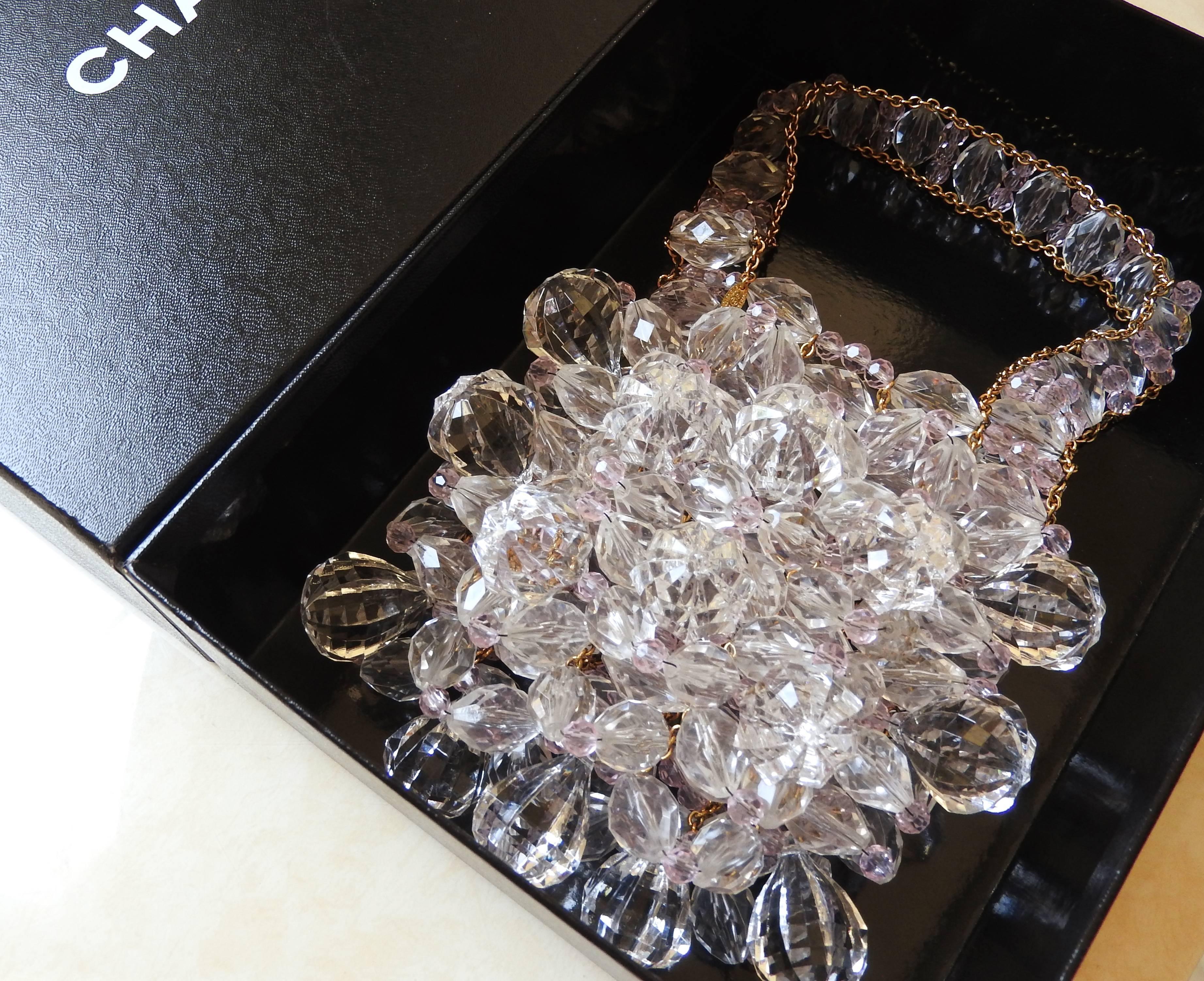 BRAND NEW ✿*ﾟ97P Chanel Melon Shaped Resin Lucite Ball Mini Clutch Bag Handbag For Sale 2