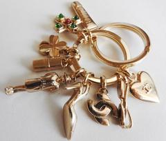 Vintage ✿*ﾟChanel *ICONIC* Gripoix Glass Necklace Pendant Keychain