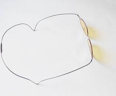 RARE Collectors CHANEL ✿*ﾟ"" SO FUN "" Weiche silberne Metallstäbchen Überkopf-Sonnenbrille
