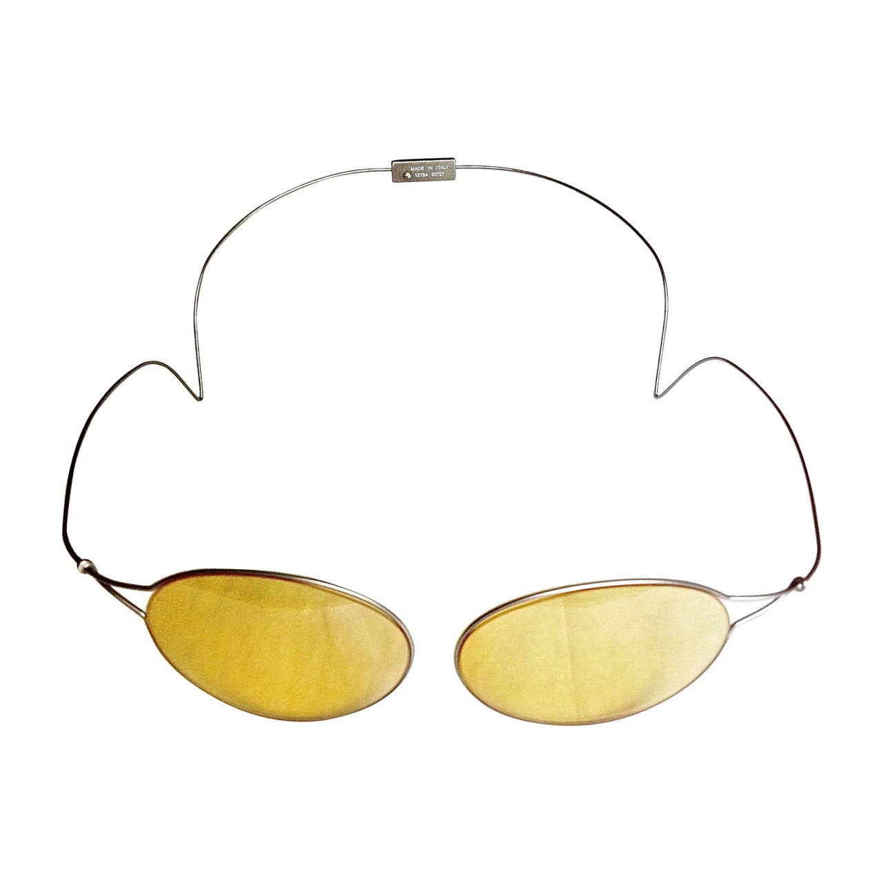 CHANEL ✿*ﾟ" SO FUN " Soft Silver Metal Rods  Over Head  Sunglass For Sale