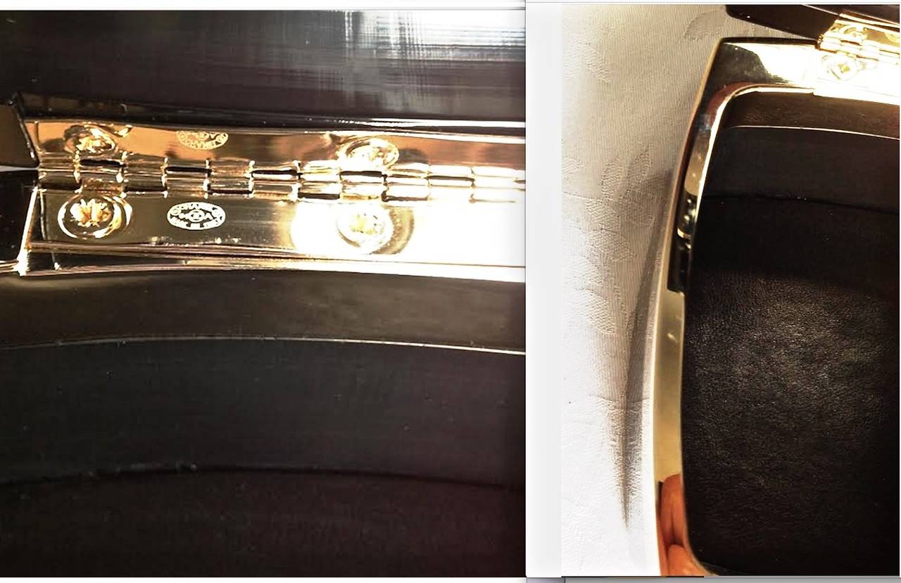 Women's Chanel Rare  ✿*ﾟ 04' Ruway Lucite Plexiglas Mini Clutch Box handbag bag case