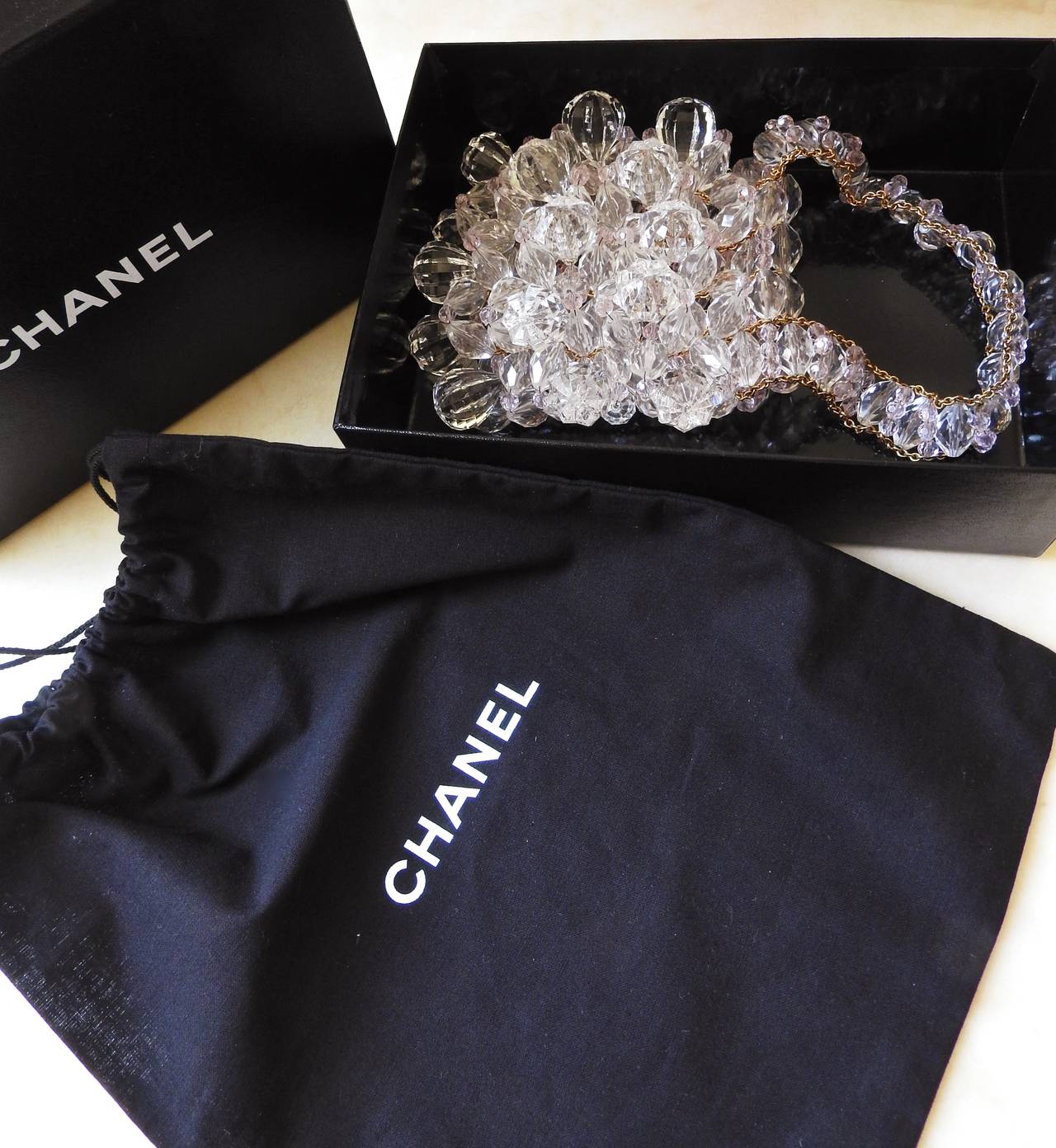 Women's BRAND NEW ✿*ﾟ97P Chanel Melon Shaped Resin Lucite Ball Mini Clutch Bag Handbag
