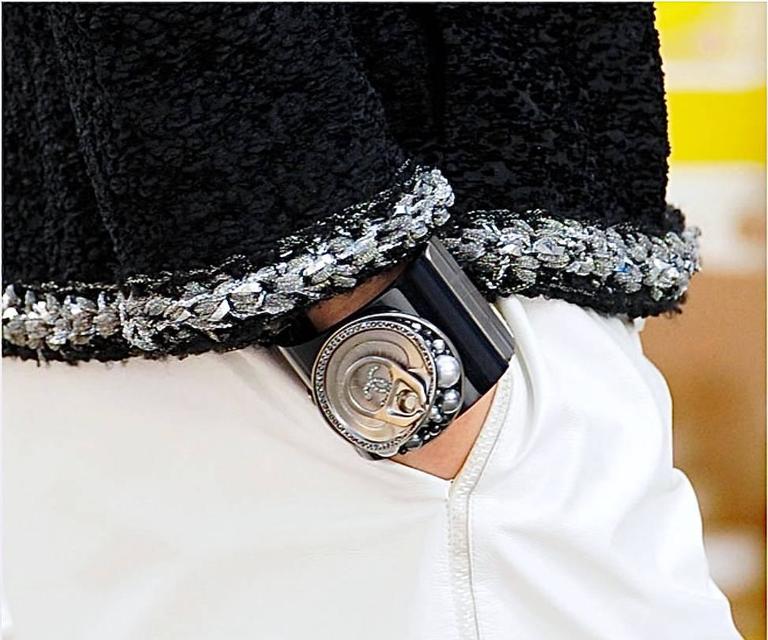 NEW Chanel ✿*ﾟSUPERMARKET GROCERY Caviar / Soda Can Glass Pearl Bangle Bracelet 2