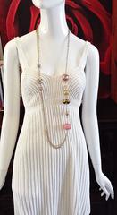 BRAND NEW Chanel ✿*゚ RARE " BLOWN GLASS " EX Long Strands Beads Belt Necklace