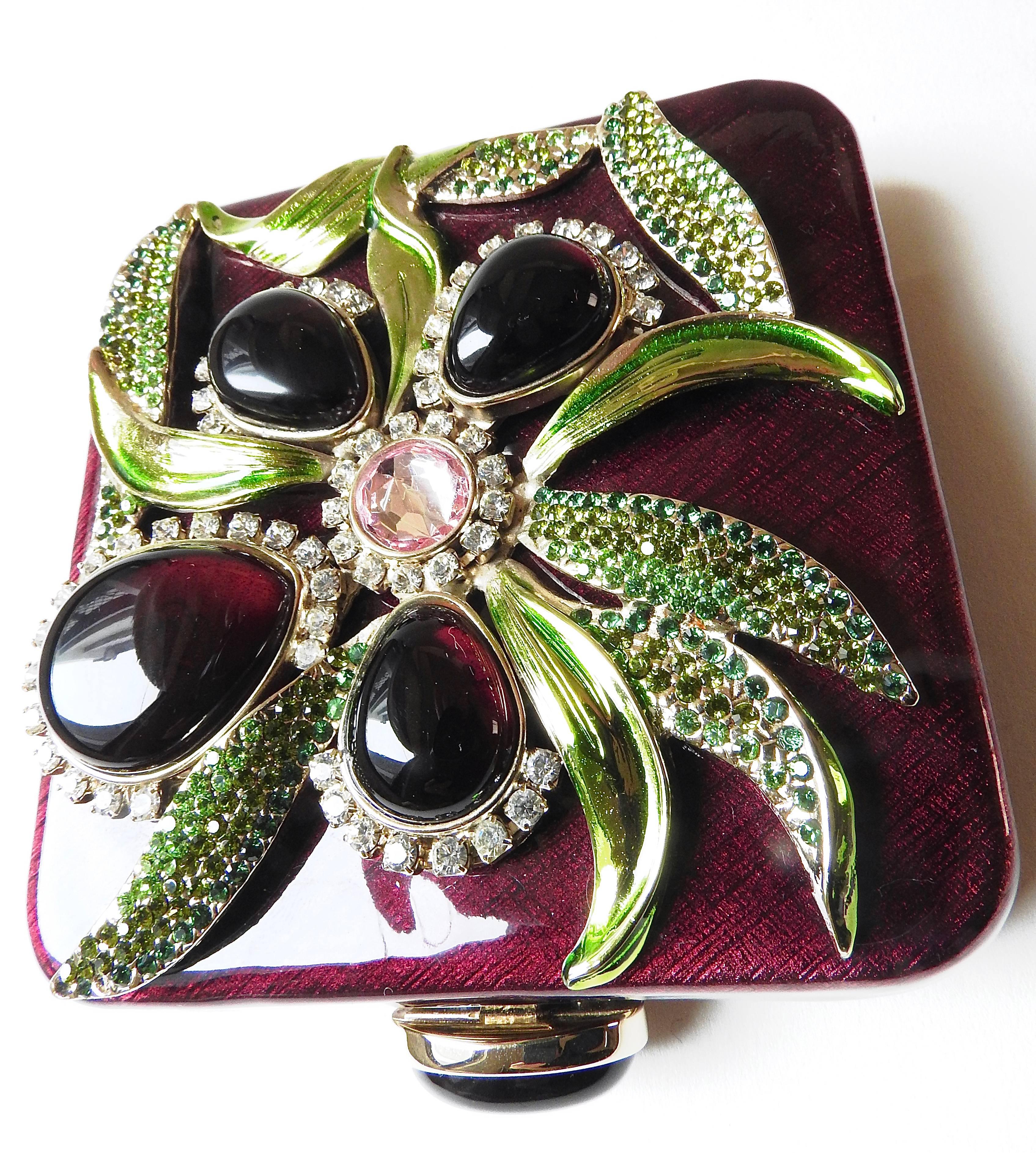 Yves Saint Laurent ✿*ﾟ2004 Tom Ford Jeweled Glass Cigarette Clutch Case YSL 3