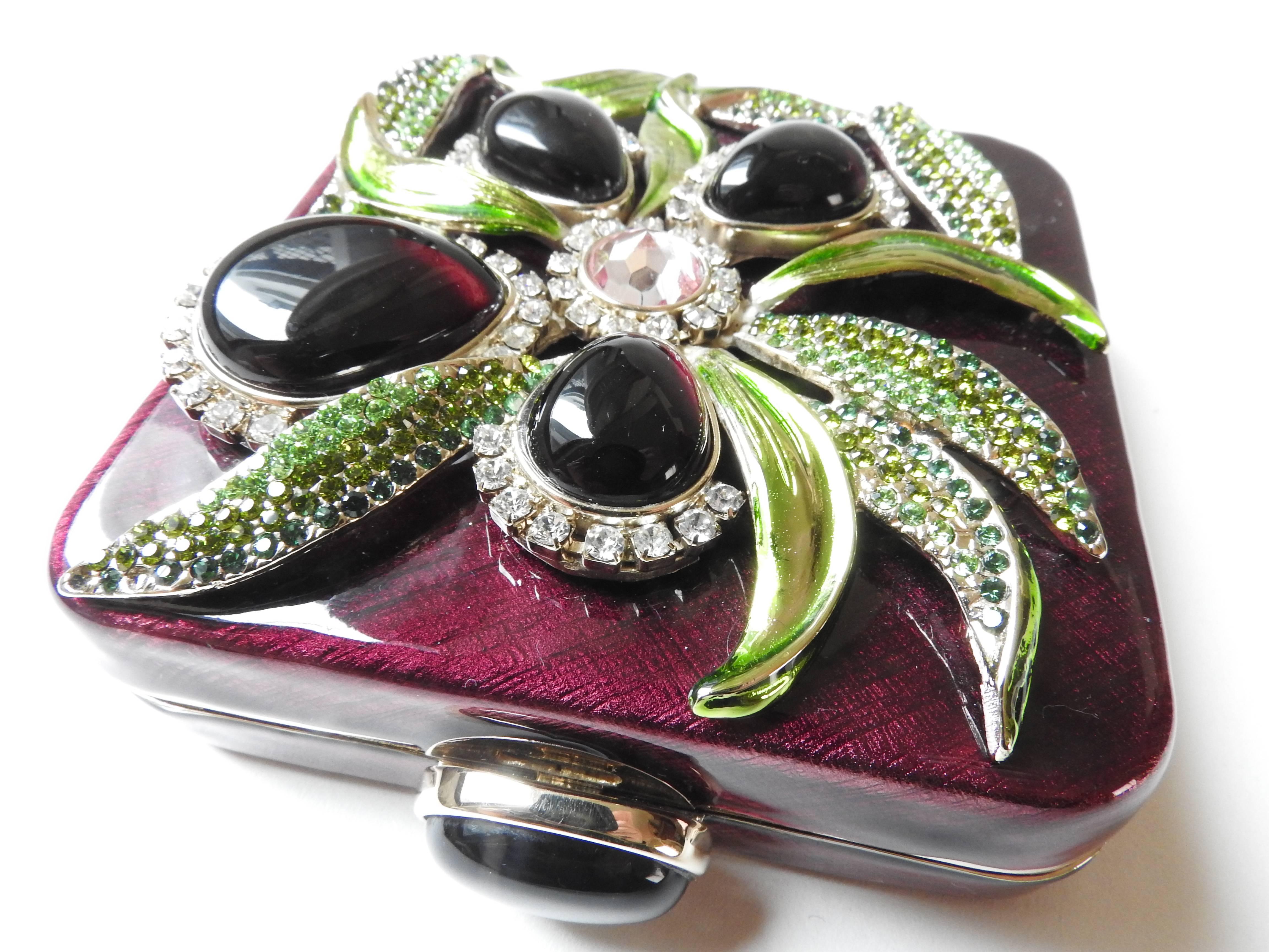 Yves Saint Laurent ✿*ﾟ2004 Tom Ford Jeweled Glass Cigarette Clutch Case YSL 4