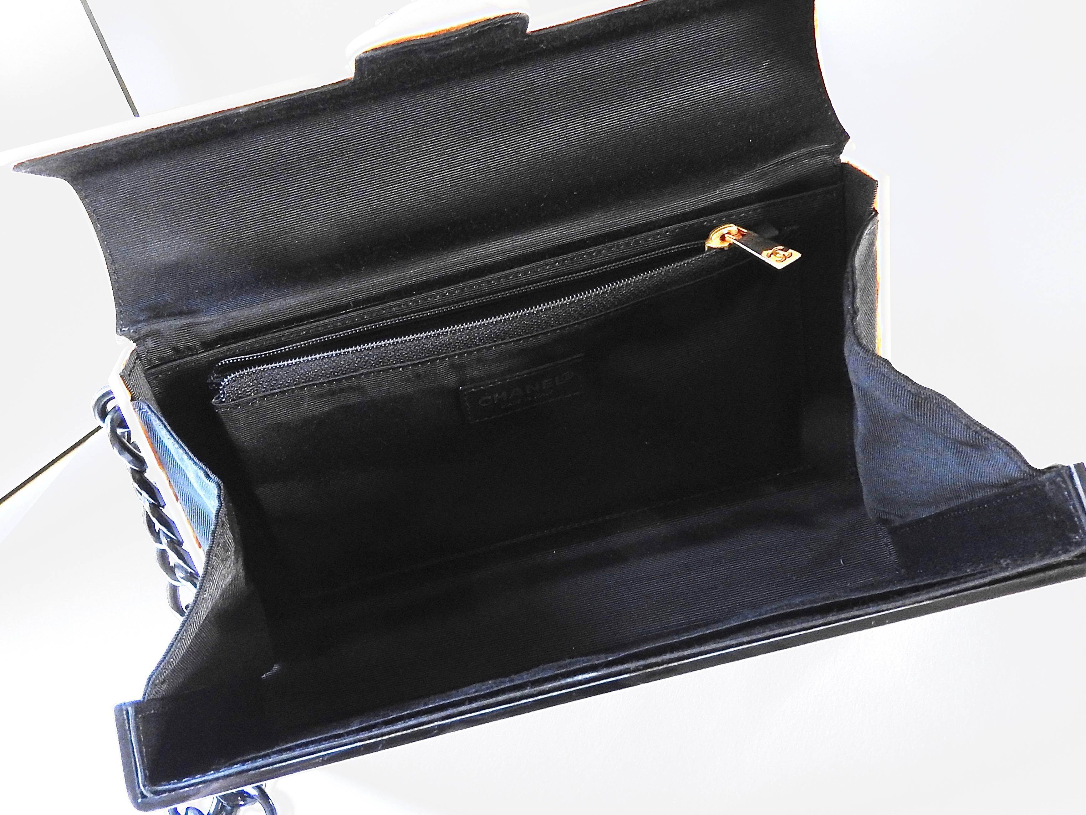 NEW Chanel ✿*ﾟGORGEOUS Plexiglass Resin Hardshell Large Clutch Tote  Handbag Bag For Sale 1