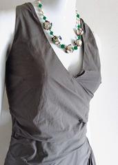 VINTAGE ✿*ﾟ Chanel 30's Pâte de verre Gripoix flower LARGE pearl necklace
