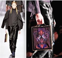 NWT €3700 FENDI ✿*ﾟ2012 Lavish Jewelled Beading IPad Tablet bag clutch Briefcase