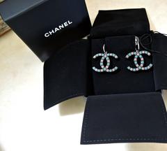 Chanel 2015 ✿*ﾟSUMMER EX LG HAND CARVING Daisy Flowers Resin Earrings