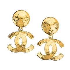 Chanel Quilted CC Earrings