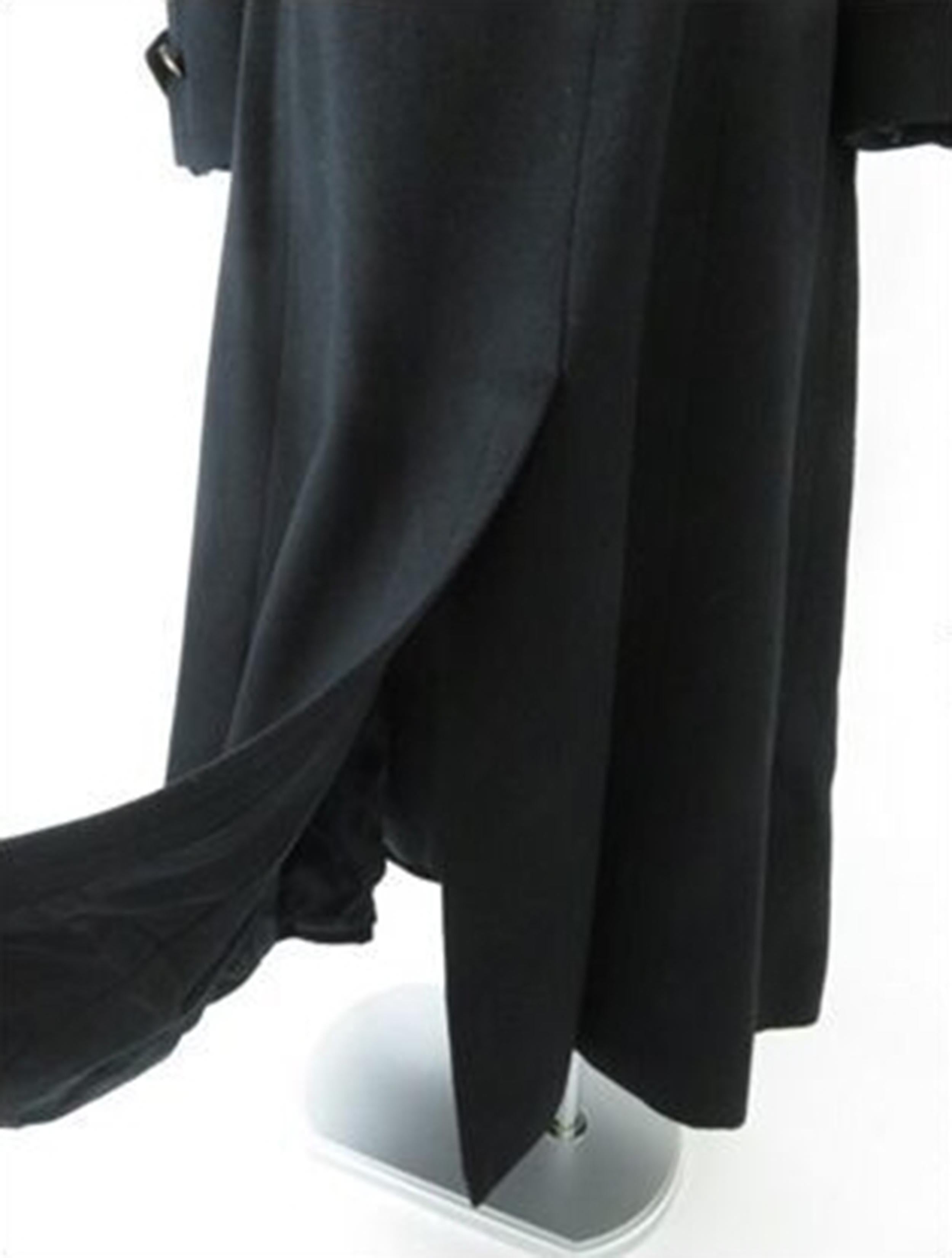 Chanel Black Belted Cashmere Long Coat 3