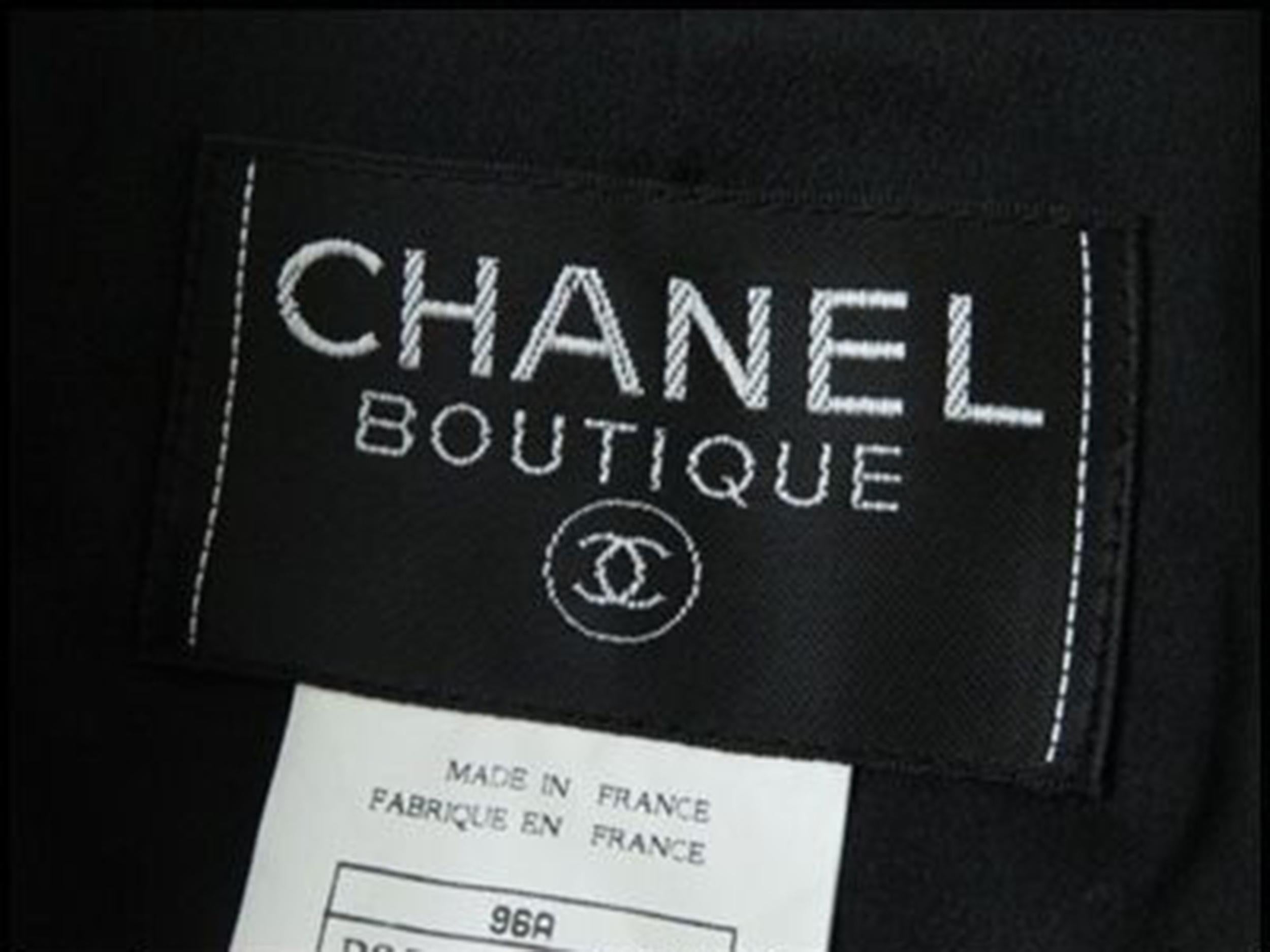 Chanel Black Belted Cashmere Long Coat 6