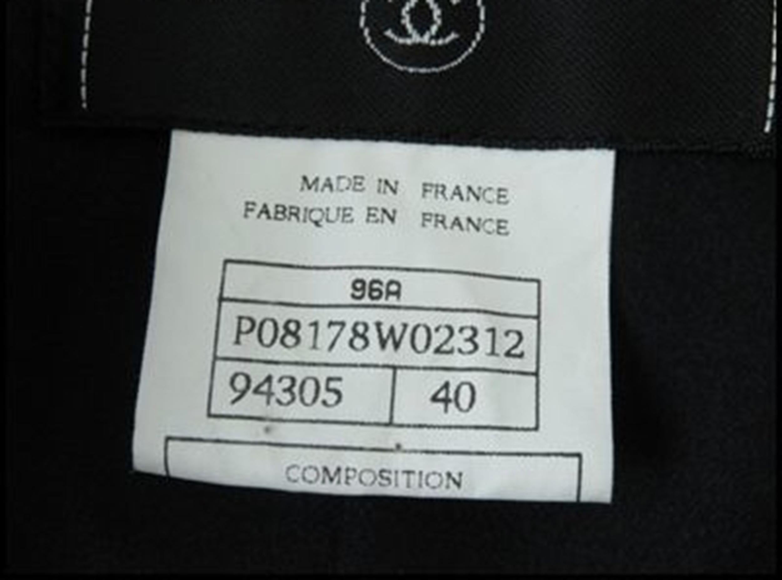 Chanel Black Belted Cashmere Long Coat 7