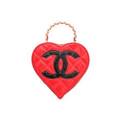 Retro Chanel Very Rare Heart Motif Bag