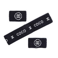 Chanel "Coco" Set of Headband and Wristband