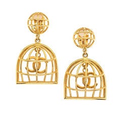 Chanel Birdcage Earrings