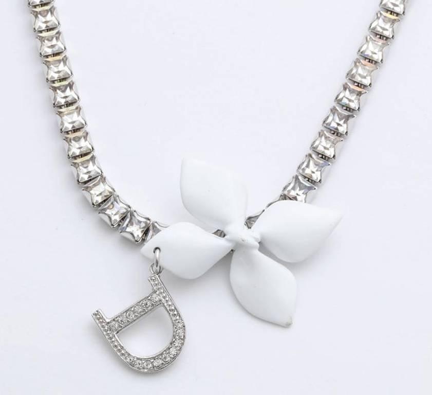 Dior Rhinestone Choker Necklace by John Galliano For Sale at 1stdibs