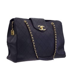 Retro Chanel Quilted Overnight Bag