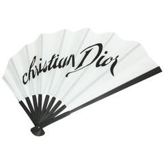 Rare Christian Dior by John Galliano Logo Fan