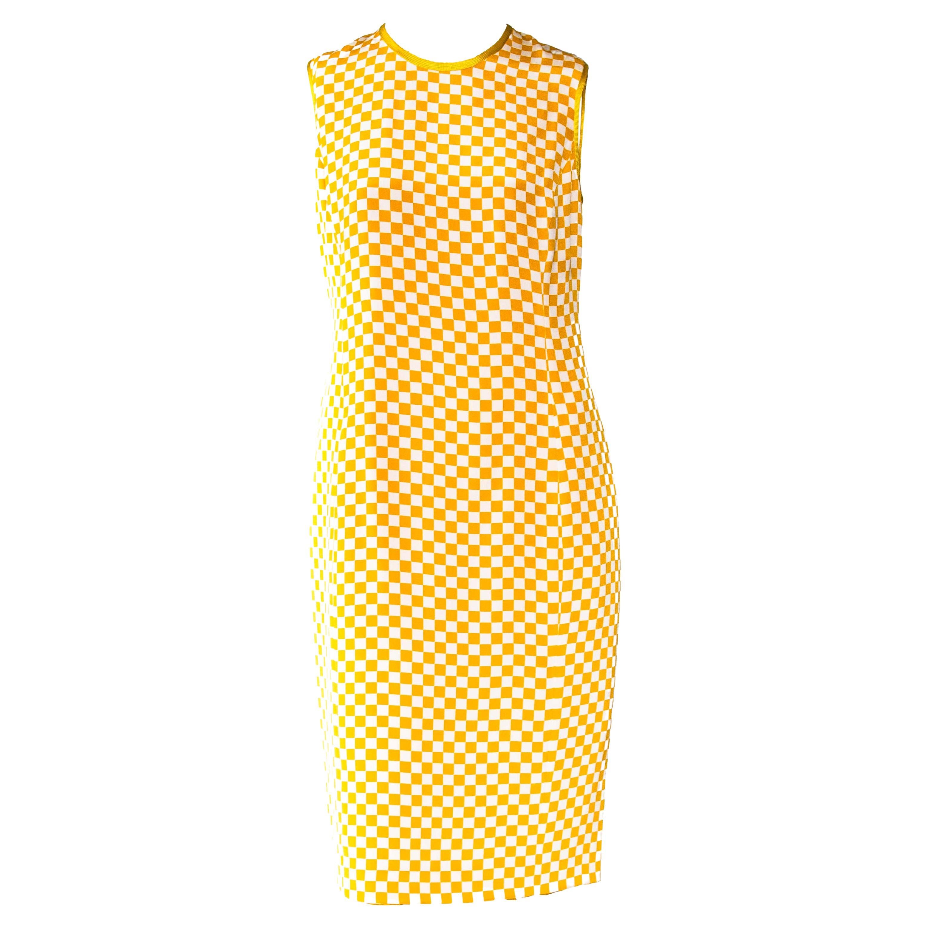 versace 1995 yellow dress