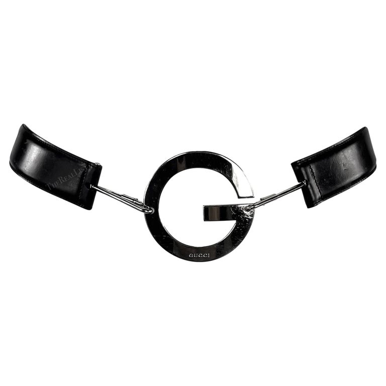 S/S 1996 Gucci by Tom Ford Silver Round G Medallion Buckle  display picture 3