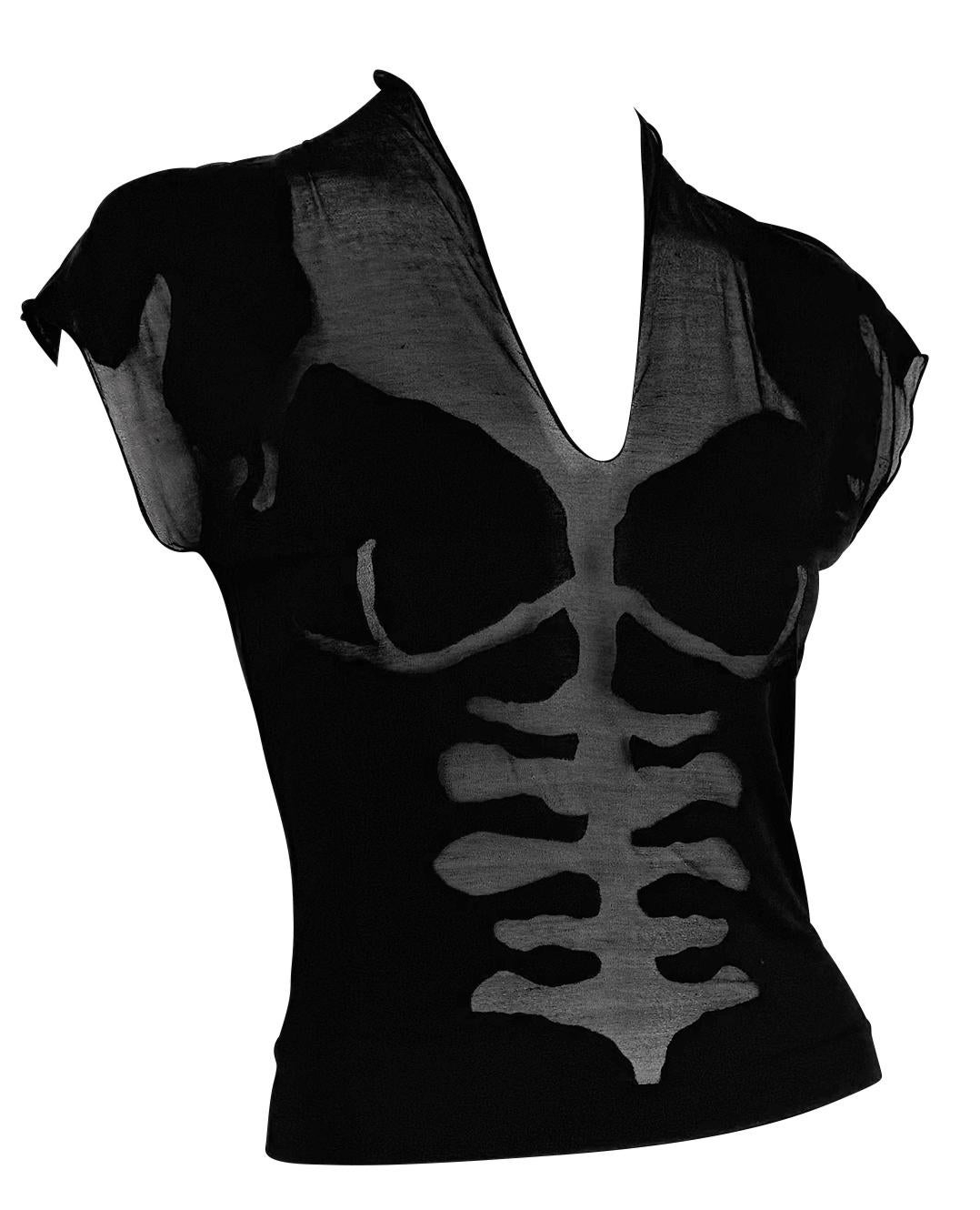 S/S 2003 Yves Saint Laurent by Tom Ford Pasarela Túnica con Diseño Anatómico Transparente en venta 3