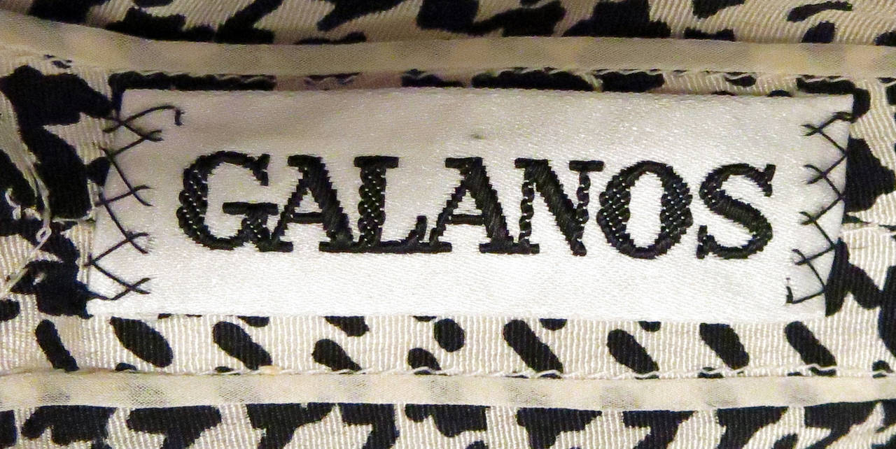 GALANOS Silk Shirt Dress 2